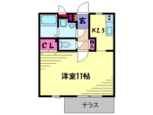 メゾンシャロ－ムＢ棟の物件間取画像